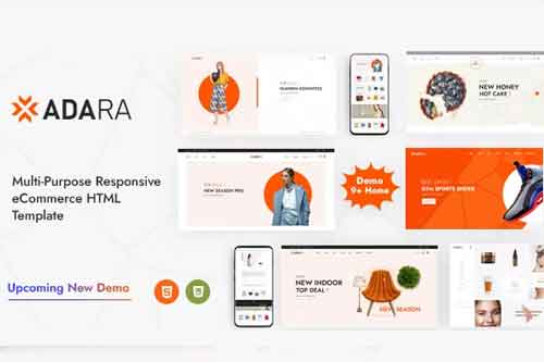 قالب HTML فروشگاهی Adara